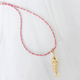 Sparkle charm necklaces
