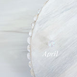 Birthstone month stacker