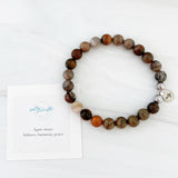 Brown lace agate