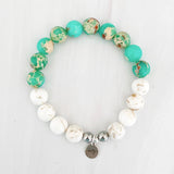Emerald Coast Sea Sediment Jasper with Tan Howlite