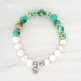 Emerald Coast Sea Sediment Jasper with Tan Howlite