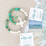 Emerald Coast Sea Sediment Jasper with Tan Howlite