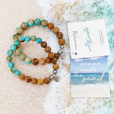 Blue Sea Sediment with Picture Stone Jasper