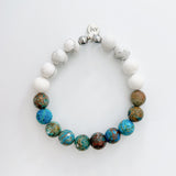Blue Oak Jasper with Howlite