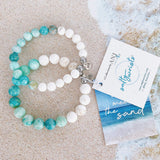Aqua Amazonite with Tan Howlite