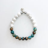 Blue Oak Jasper with Howlite