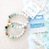Amazonite with Howlite