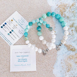 Aqua Amazonite with Tan Howlite