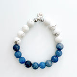 Blue Aventurine with Howlite