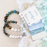 Blue Oak Jasper with Howlite