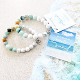 Amazonite with Howlite