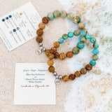 Blue Sea Sediment with Picture Stone Jasper