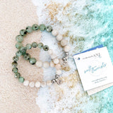 Matte Lace Kiwi Faceted Agate