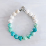Aqua Amazonite with Tan Howlite