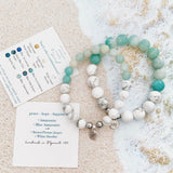 Blue Amazonite with Howlite