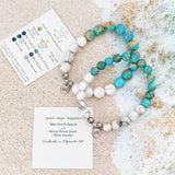 Blue Sea Sediment with Howlite