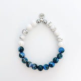 Dark Blue Fire Agate with Howlite