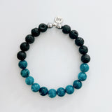 Lava Rock Apatite Blue Jade