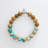 Blue Sea Sediment with Picture Stone Jasper