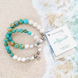 Blue Sea Sediment with Howlite