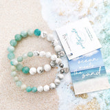 Blue Amazonite with Howlite