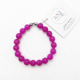 Faceted Fuschia Jade