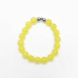 Bright Yellow Faceted Jade
