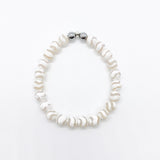 Calm waves white agate 
