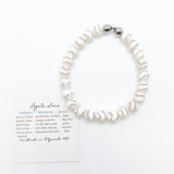 Calm waves white agate 