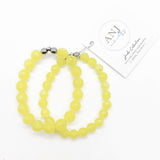 Bright Yellow Faceted Jade
