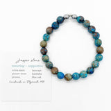 Blue oak faceted jasper