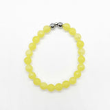 Bright Yellow Faceted Jade
