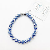 Blue Mystic Faceted Agate