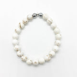 Off White and Tan Howlite