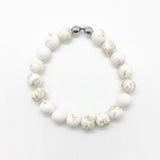 Off White and Tan Howlite