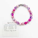 Purple Galaxy Faceted Agate