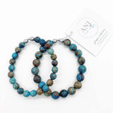 Blue oak faceted jasper
