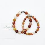 Pumpkin spice faceted Agate