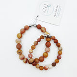 Pumpkin spice faceted Agate