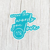 ANJ water bottle stickers