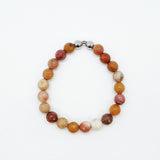 Pumpkin spice faceted Agate