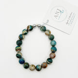 Brown blue Tibetan agate