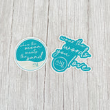 ANJ water bottle stickers