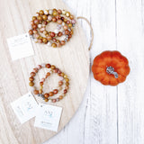 Pumpkin spice faceted Agate